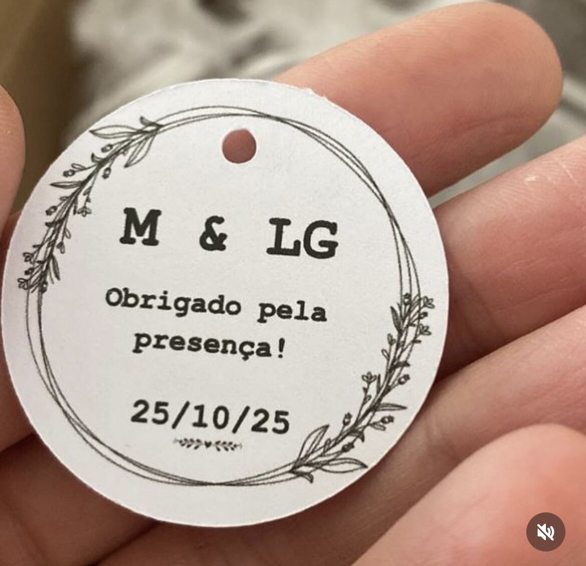 Tags para lembranças